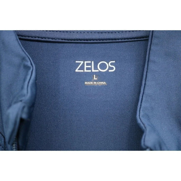 Zelos Men's Running Jacket- Size Large-Blue - Picture 3 of 6